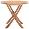 vidaXL Garden Table Natural Wood Solid Acacia Wood Medium Foldable - 3 of 4
