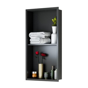 Shower Niche 12X24 Inch, Stainless Steel, Storage for Shower Wall, No Tile Needed Recessed Design, Rectangle Recessed, Shower Installation Kits - 1 of 4