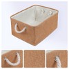REGALWOVEN Cotton Collapsible Lightweight Sturdy Open Storage Bins 3 Pcs - 2 of 4