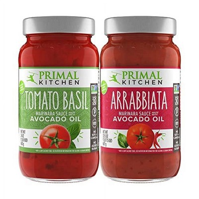 Primal Kitchen Pasta Sauce Variety Pack - 1 Tomato Basil & 1 Arrabbiata