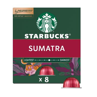 Starbucks by Nespresso Vertuo Line Pods Dark Roast Coffee Single-Origin Sumatra - 8ct