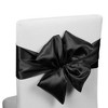 Sparkle and Bash 12 Pack Black Ribbon Chair Bows for Wedding, Baby Shower, Birthday Party Decorations - 4 of 4
