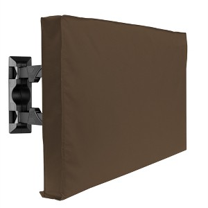 Outdoor TV Cover For Flat Screens - Slim Fit - Weatherproof Weather Dust Resistant Television Protector - 1 of 4