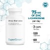 SuperSmart Zinc L-Carnosine 75mg per Day (Well-Tolerated) - Zinc Carnosine Supplement | Non-GMO & Gluten Free - 120 Vegetarian Capsules - 4 of 4