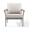 SONGMICS HOME Sencillo Collection - 3 Piece Patio Furniture Set, 2 Lounge Chairs and 1 Coffee Table, Outdoor Furniture, Gray and Beige - 3 of 4