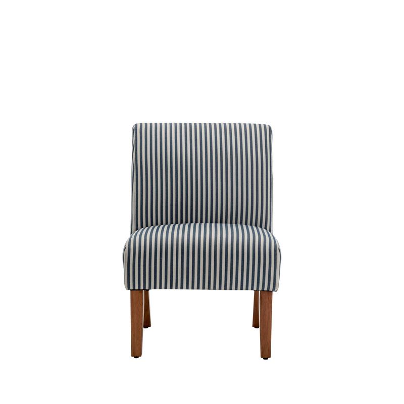 Armless Slipper Accent Chair Striped - WOVENBYRD, 1 of 10