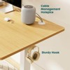 NicBex 39"/47"/55"/62" Standing Desk for Offices,Writing Desk with Electric Height Adjustable,Computer Home Office Desk,Black/Yellow/Brown/White - 4 of 4