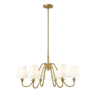 Z-Lite Gianna 6 - Light Chandelier in  Modern Gold - 1 of 4