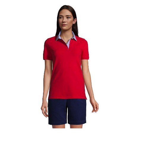 womens red polo shirt target