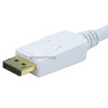 Monoprice Video Cable - 10 Feet - White | 28AWG Display Port to VGA Cable, Gold Plated Connectors - image 2 of 3