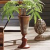Plum & Post Weathered Metal Tapered Cone Urn - 2 of 2