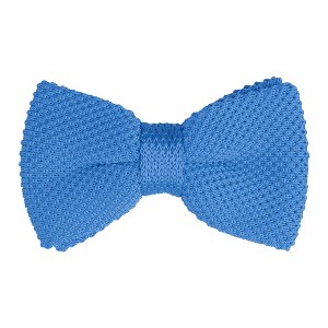 INSPIRE CHIC Men's Pre-Tied Adjustable Strap Solid Color Knitted Bow Ties - 1 of 4
