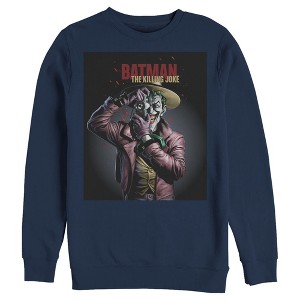 Men's Batman Joker Camera Poster Sweatshirt - 1 of 3