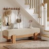 Tribesigns 55" Upholstered Entryway Bench, Shoe Bench with Fabric Padded Seat, End of Bed Stool for Bedroom, Entrance, Living Room - 4 of 4