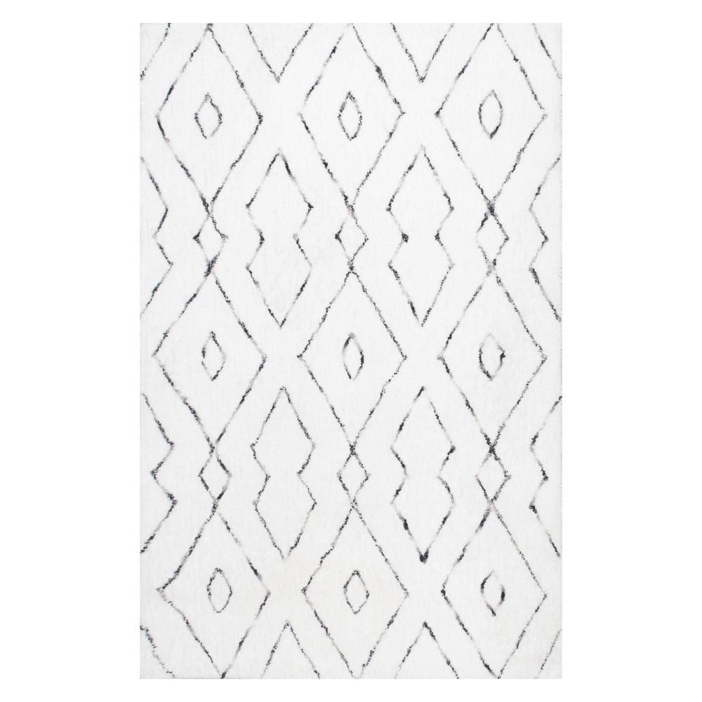 White Solid Loomed Area Rug 9'x12' - Nuloom : Target