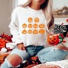 Simply Sage Market Women's Graphic Sweatshirt Halloween Pumpkin Faces - 2 of 4