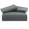 PiccoCasa Washed Brushed Microfiber Soft Duvet Cover Set 3 Pieces including 2 Pillow Cases - 4 of 4