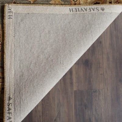 Antiquity Blue and Ivory Handmade Wool Runner Rug