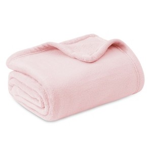 Cozy Comfort by Bedsure | Flannel Blanket Solid 260GSM Soft Fuzzy Plush Bed Blanket - 1 of 4