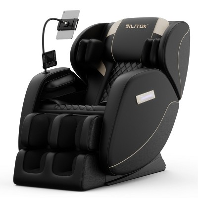 Full-Body Massage Chair With 6 Fixed Rollers, Massage Chair 0 Gravity With 5 Preset Modes Can Choose, Retractable Footrest Chair-Cuddlewood