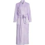 Lands' End Women's Cozy Plush Long Wrap Robe