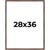PosterPalooza | Classic Modern Brown Picture Frame - UV Acrylic, Foam Board Backing, Hanging Hardware - 2 of 4