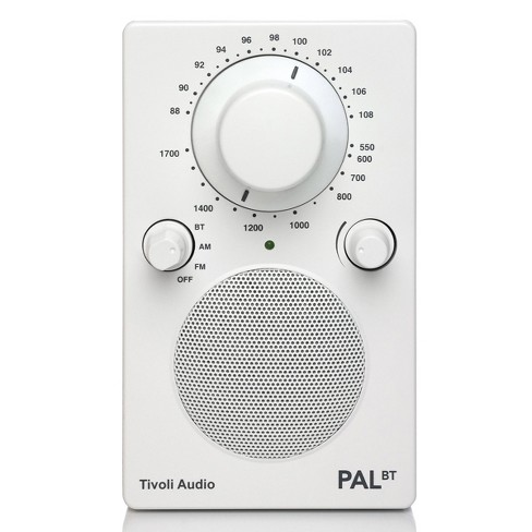 fattigdom gentage bande Tivoli Audio Pal Bt Bluetooth Am/fm Portable Radio & Speaker (white) :  Target