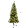 7ft Nearly Natural Pre-Lit LED Wisconsin Snow Tip Pine Artificial Christmas Tree Clear Lights - 2 of 4