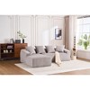 101'' Corduroy L-Shaped Modular Sectional Sofa with High-Density Sponge and 4 Pillows, No-Assembly Couch - 4 of 4