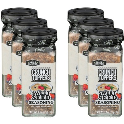 The Spice Hunter Crunch Toppers Sweet Seed Seasoning - Pack of 6 - 2.5  OZ