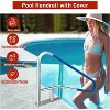 Pool Handrail for Inground Pools – 304 Stainless Steel Stair Rail with Grip Cover, 375 lbs Load Capacity - 2 of 4
