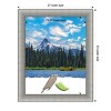 Amanti Art Elegant Brushed Pewter Picture Frame - 4 of 4