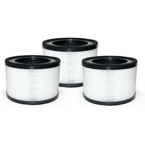 Nispira 3-In-1 MAF-02 High Efficiency True HEPA Activated Carbon Filter Replacement for Miko IBUKI M MA-02CW Air Purifier MAF-02, 3 Packs - 1 of 4