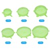 Unique Bargains Reusable Silicone Stretch Lids for Bowls and Food Covers 2 Sets - 3 of 4