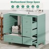 Osparple 30" Modern Bathroom Vanity with Sink Freestanding Bathroom Ceramic Sink Vanities with USB Charging and Soft Closing Doors - 3 of 4