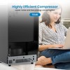 150 lbs/24H Commercial Ice Maker ¨C Stainless Steel Ice Machine with 33 lbs Storage, Undercounter/Freestanding Use - 3 of 4