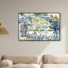 Art Remedy Golden Henri Edmond Cross - Garden at Saint Clair Impresionism Landscape Wall Art, 45" x 30", Black Frame - 2 of 4