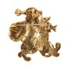 Unique Bargains Christmas Brooches YNCP1350 Santa Claus Alloy Dripping Wax Red Gold Tone 1.38"x1.97" 1 Pc - 4 of 4
