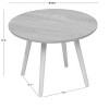 Nordlys Walnut Finish Solid Wood Side Table Modern Design Style Living Room - 4 of 4