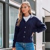 Women's Cozy Cable Knit Button-Up Cardigan - Cupshe - 4 of 4
