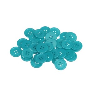 Unique Bargains Resin DIY Craft Flat 4-Hole Sewing Buttons 100 Pcs - 1 of 4