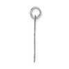 Black Bow Jewelry 14k White Gold, Ella Collection, LG Fancy Script Initial Pendant A-W - 2 of 4