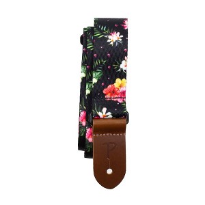 Perri's Floral Hibiscus Polyester Ukulele Strap - 1 of 1