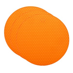 Unique Bargains Non-Slip Silicone Round Multipurpose Jar Opener Pads 3 Pcs - 1 of 3