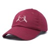 Dalix Heart of Bones Embroidered Cotton Dad Hat Adjustable Baseball Cap Womens - 4 of 4