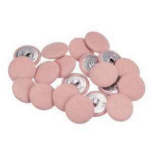 Unique Bargains Metal Shank Round Cloth Covered DIY Sewing Buttons 20 Pcs - 1 of 4