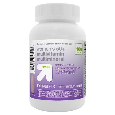 Women's 50+ Multivitamin Dietary Supplement Tablets- 100ct - up & up™