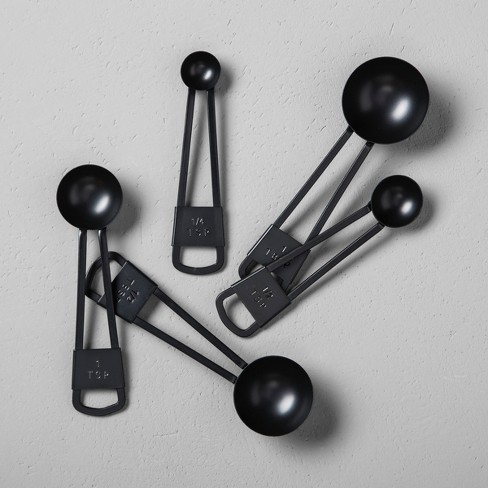 Met Lux Black Stainless Steel Measuring Spoon Set - 8-Piece, Magnetic - 1  count box