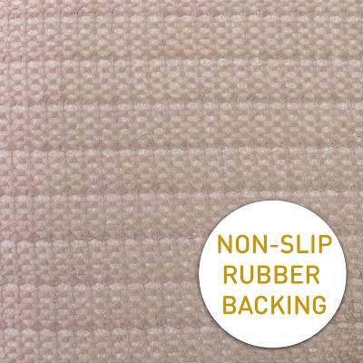 Bradford Striped Gray and Brown Memory Foam Chair Cushions, 12-Pack