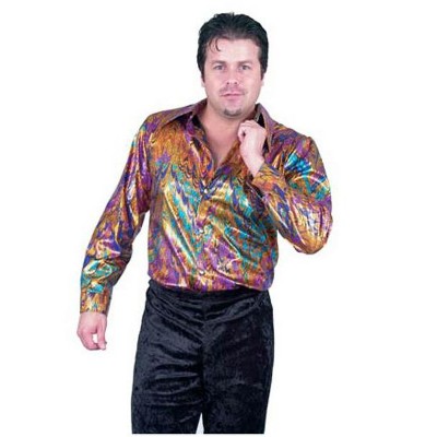 mens rainbow dress shirt